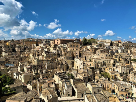 Punkt widokowy ze wzgórza  Civitas- Matera