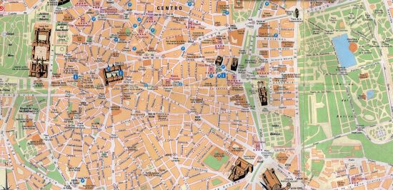 Madryt - mapa