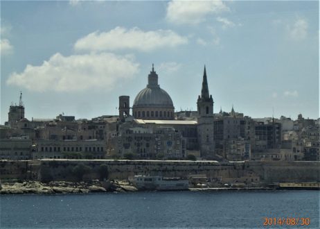 Panorama miasta - Bazylika Matki Boskiej z Góry Carmel/Valetta