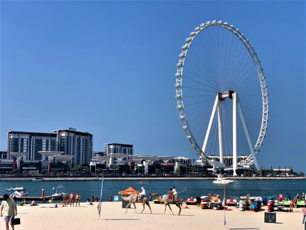 Ain Dubai i Plaża JBR Open Beach